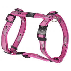 Rogz Нагръдник за кучета с обиколка 23-37 см в розов цвят Jelly Bean